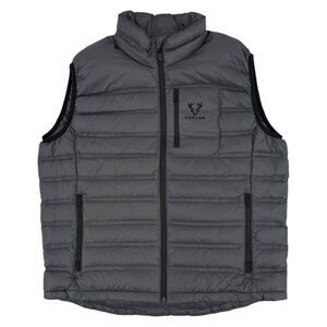 Forloh Men's ThermoNeutral Duck Down Puffer Vest Charcoal Gray XXL